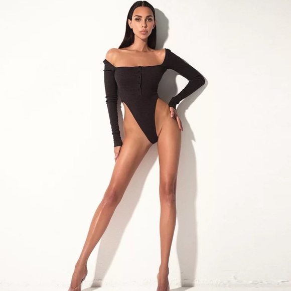 Off The Shoulder Bodysuit, New - Picture 5 of 7